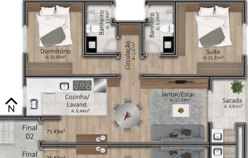 Apartamento para venda no bairro Santa Catarina em Caxias do Sul