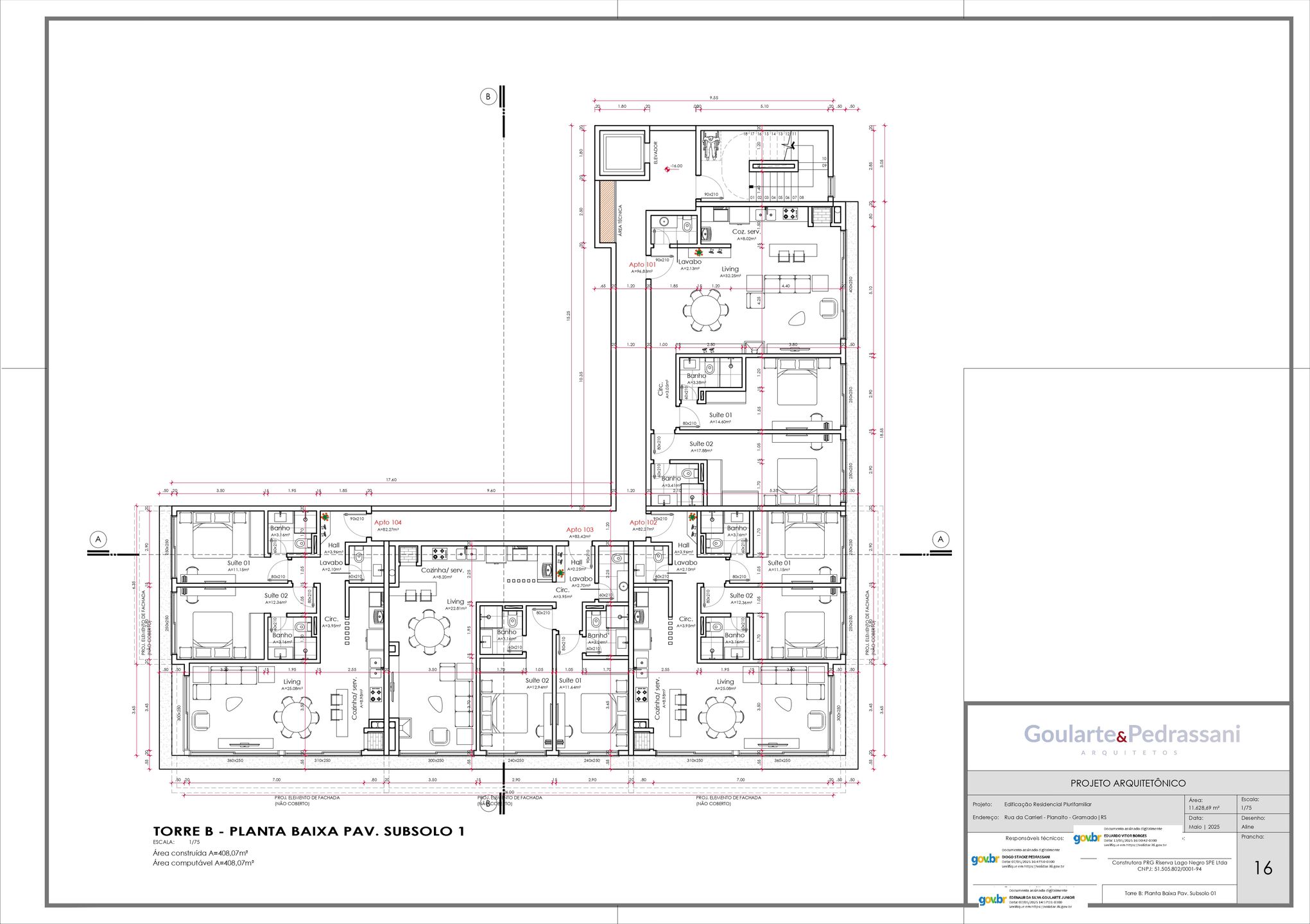 Apartamento 3 quartos sendo 3 suítes para venda no bairro Planalto em Gramado