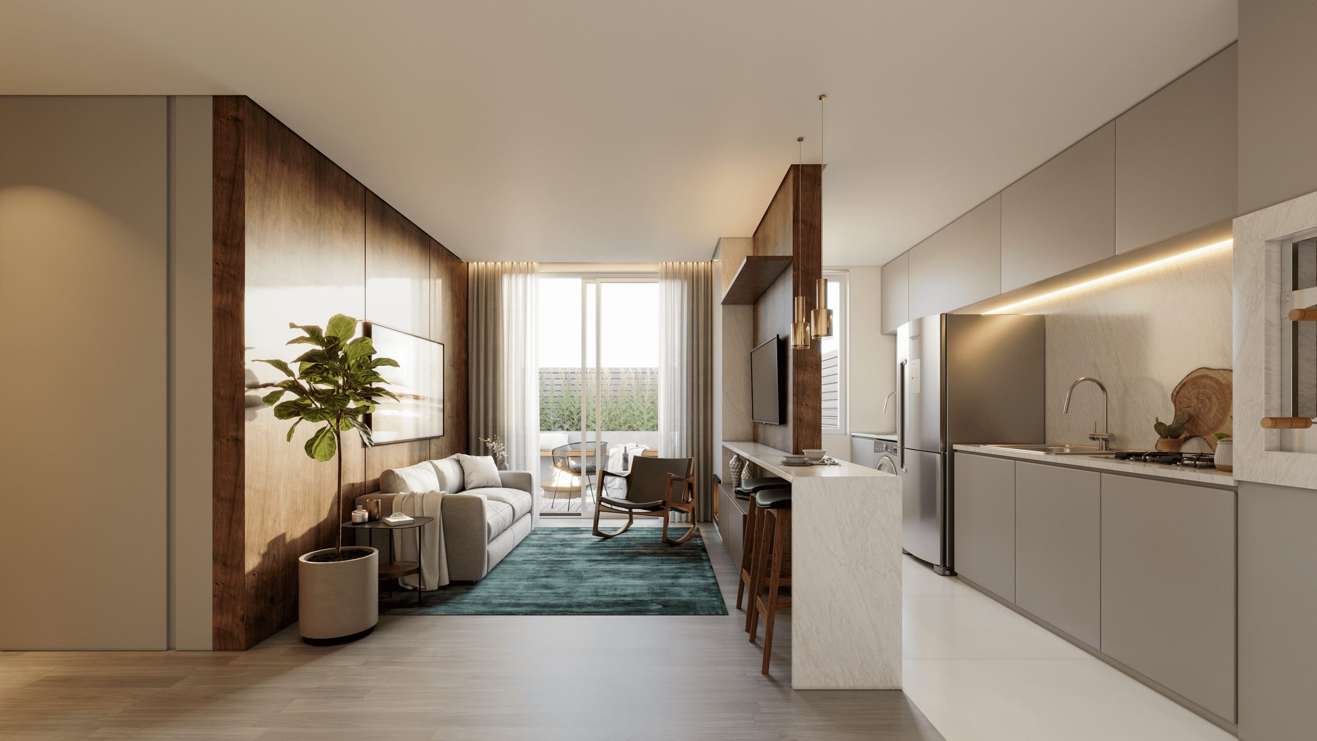 Apartamento 2 quartos sendo 1 suíte para venda no bairro Planalto em Gramado