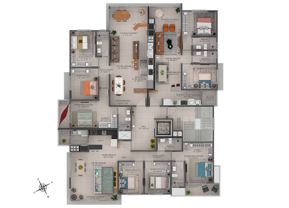 Cobertura à venda com 4 quartos, 122m² - Foto 6