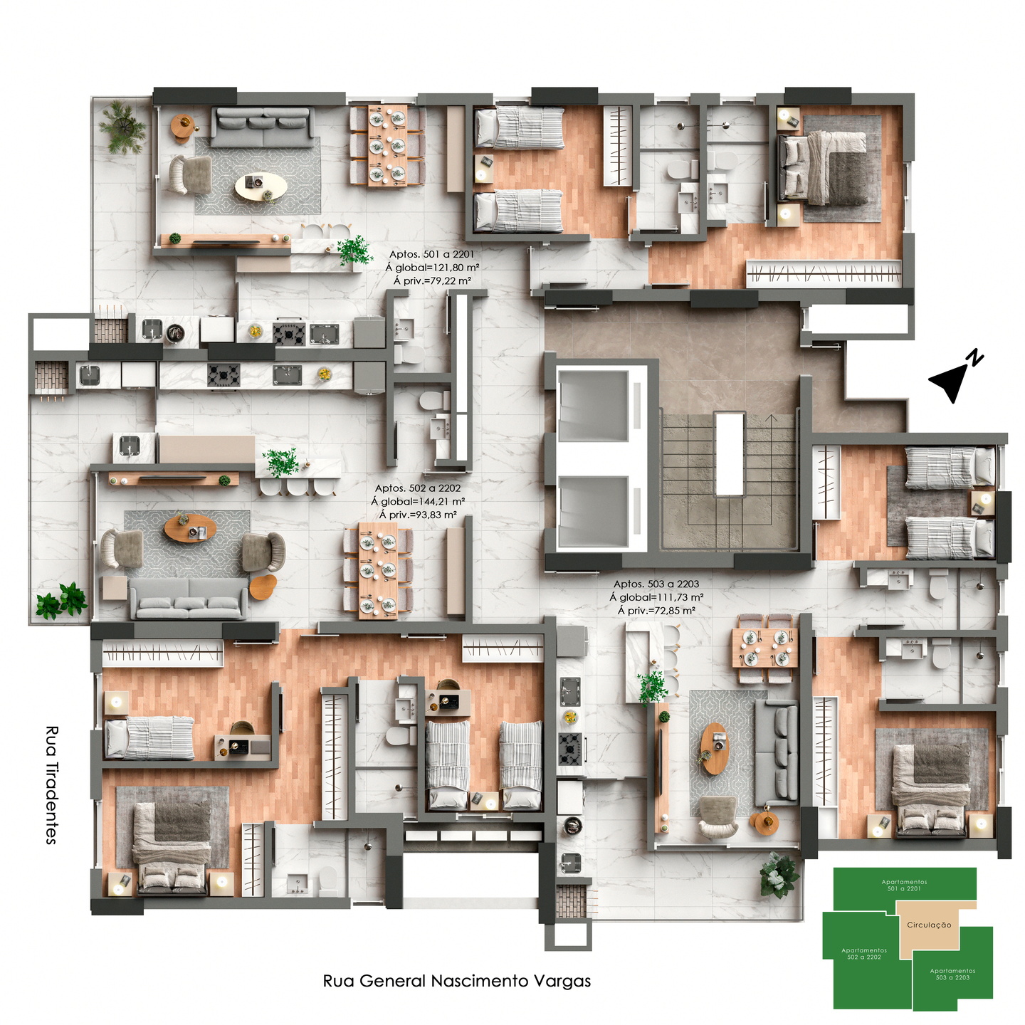 Apartamento 2 quartos sendo 2 suítes para venda no bairro Annes em Passo Fundo