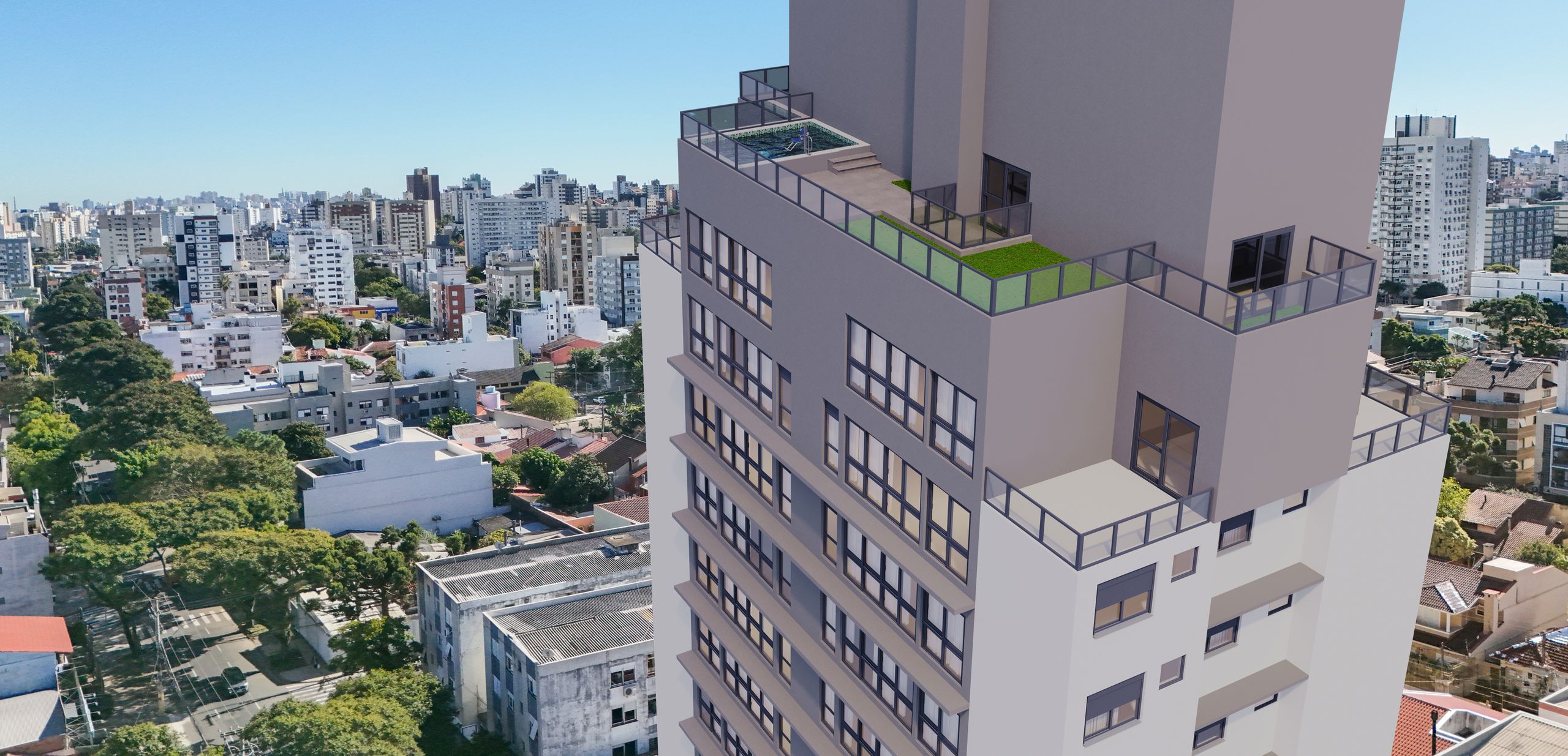 Apartamento 2 quartos sendo 1 suíte para venda no bairro Jardim Botânico em Porto Alegre