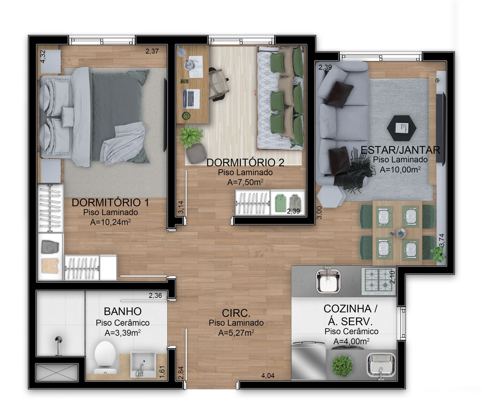 Apartamento 2 quartos para venda no bairro São Jorge em Novo Hamburgo