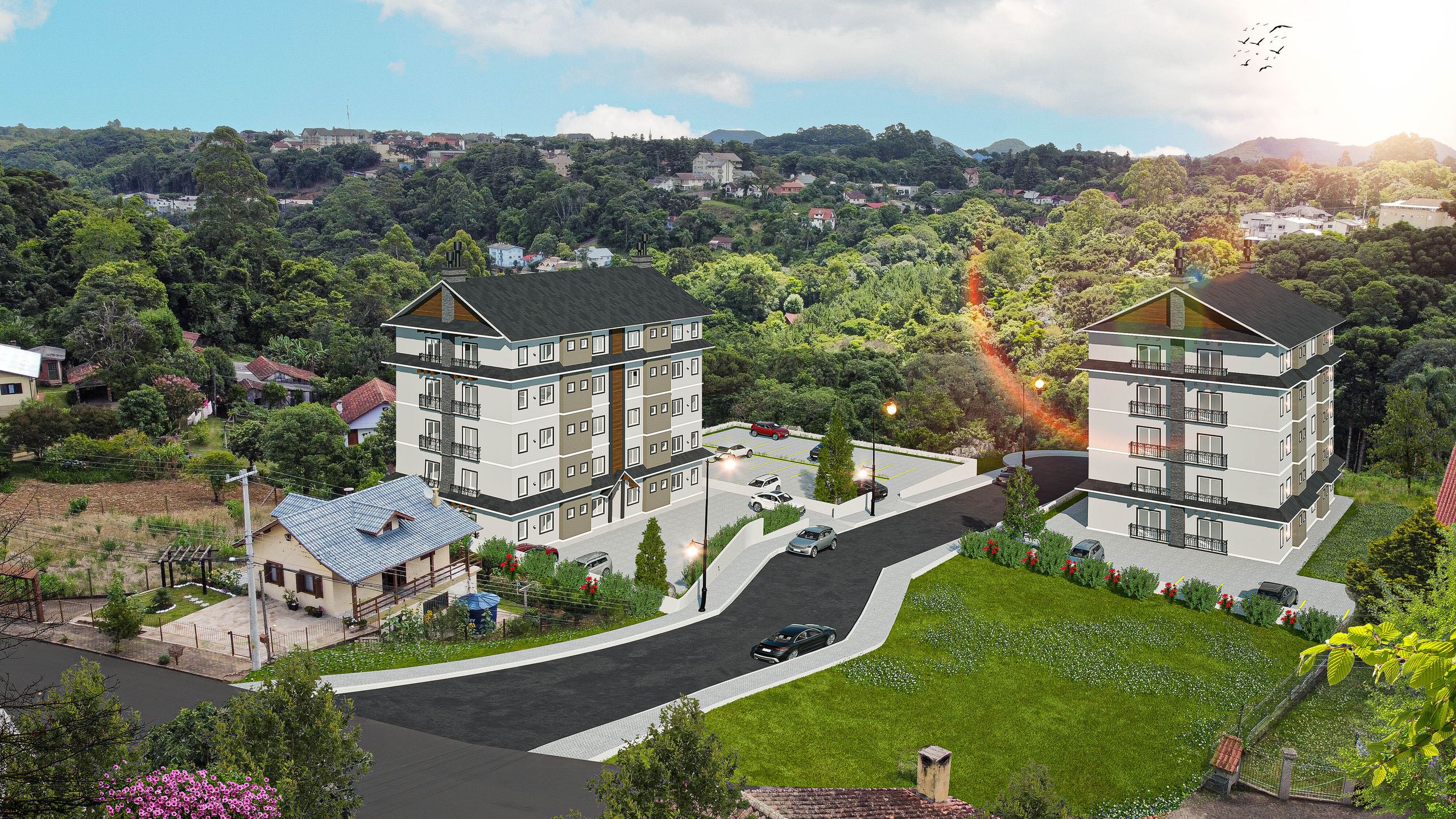 Apartamento 2 quartos sendo 1 suíte para venda no bairro Pousada da Neve em Nova Petrópolis