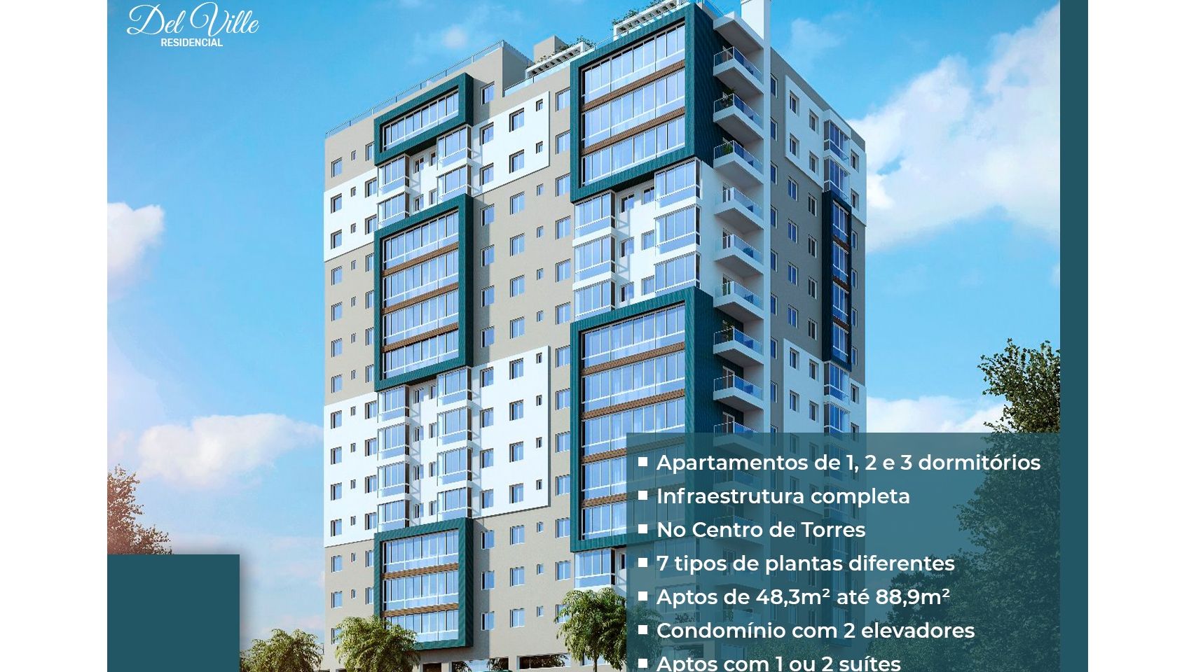 Apartamento 2 quartos sendo 1 suíte para venda no bairro Centro em Torres