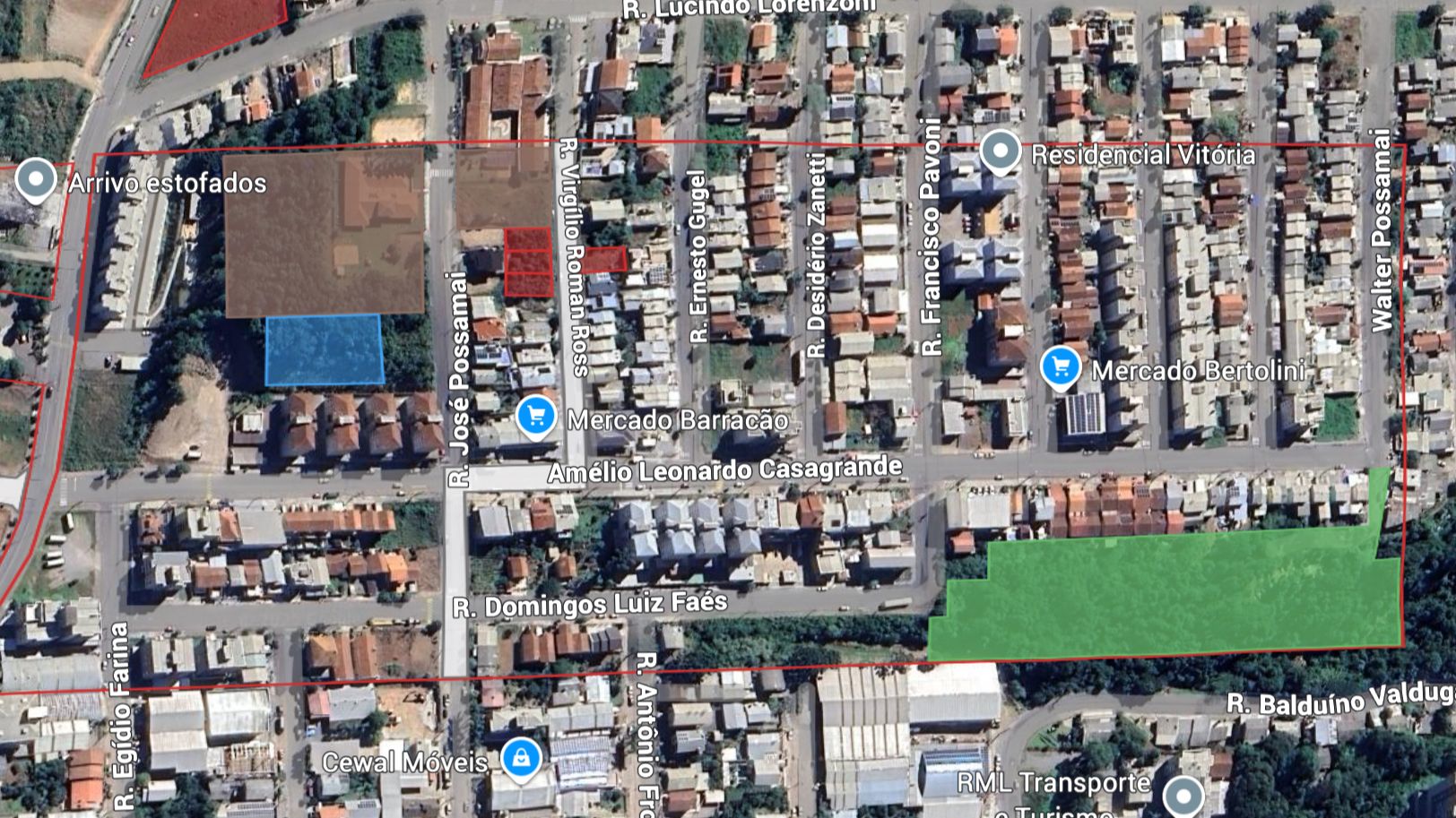 Lote para venda no bairro São Roque em Bento Gonçalves