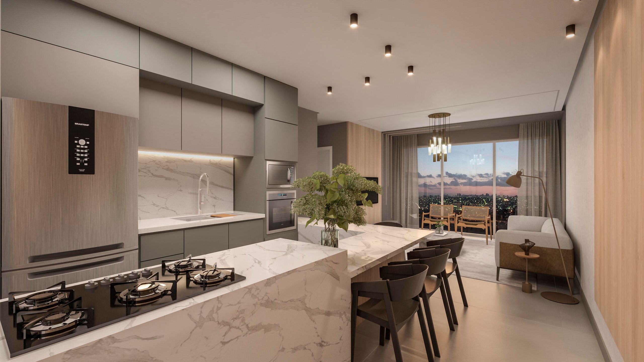 Apartamento 2 quartos sendo 2 suítes para venda no bairro Centro  em Bento Gonçalves