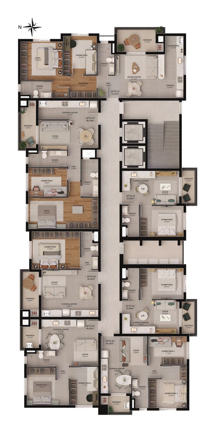 Apartamento 1 quarto para venda no bairro Borgo em Bento Gonçalves