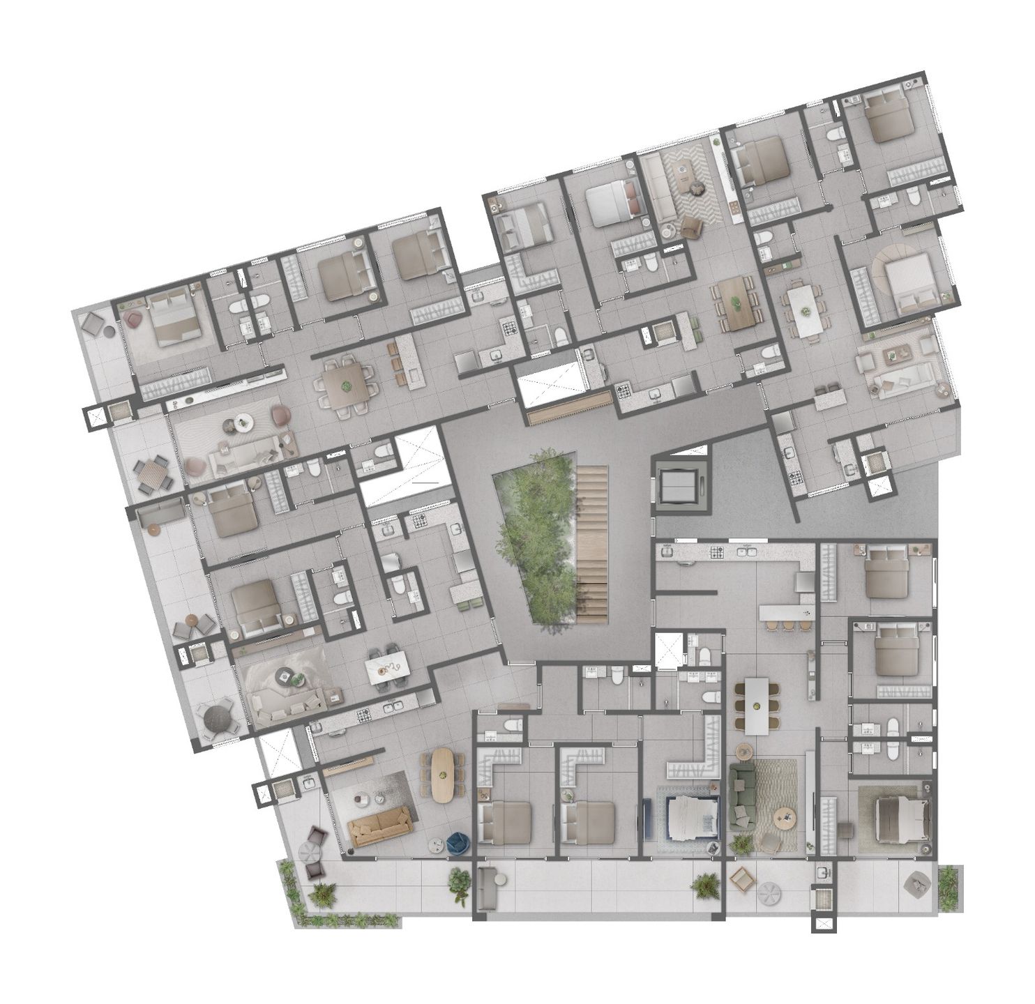 Apartamento 3 quartos para venda no bairro Centro em Torres