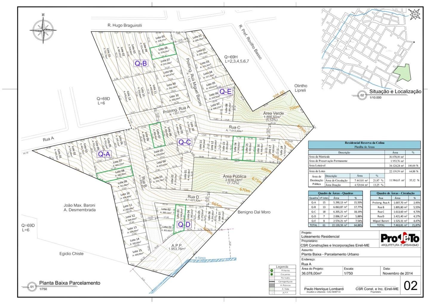 Lote para venda no bairro Centro em Marau