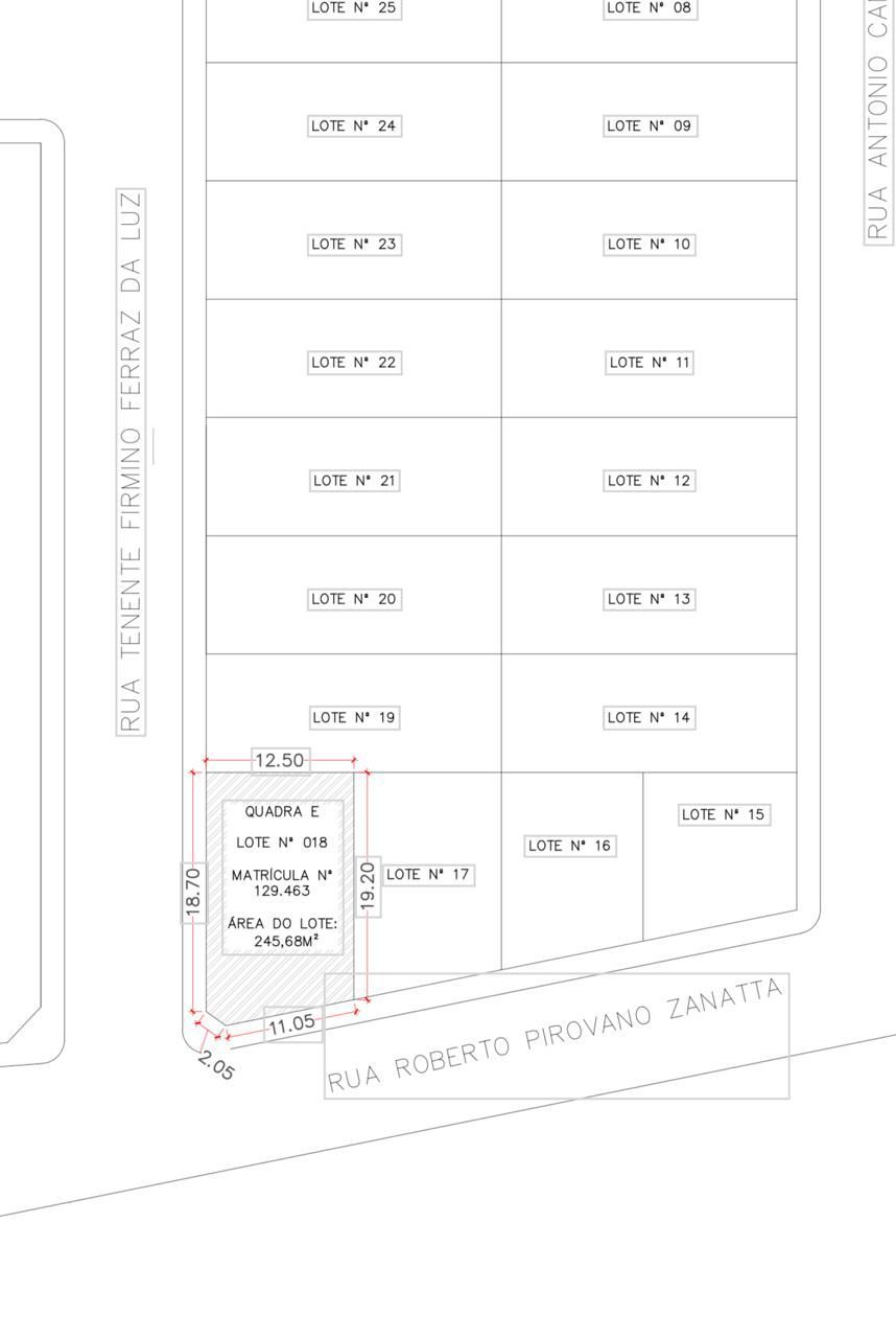 Terreno para venda no bairro Integração em Passo Fundo