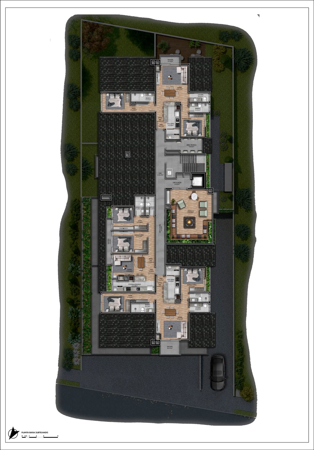 Apartamento 2 quartos sendo 1 suíte para venda no bairro Centro  em Canela