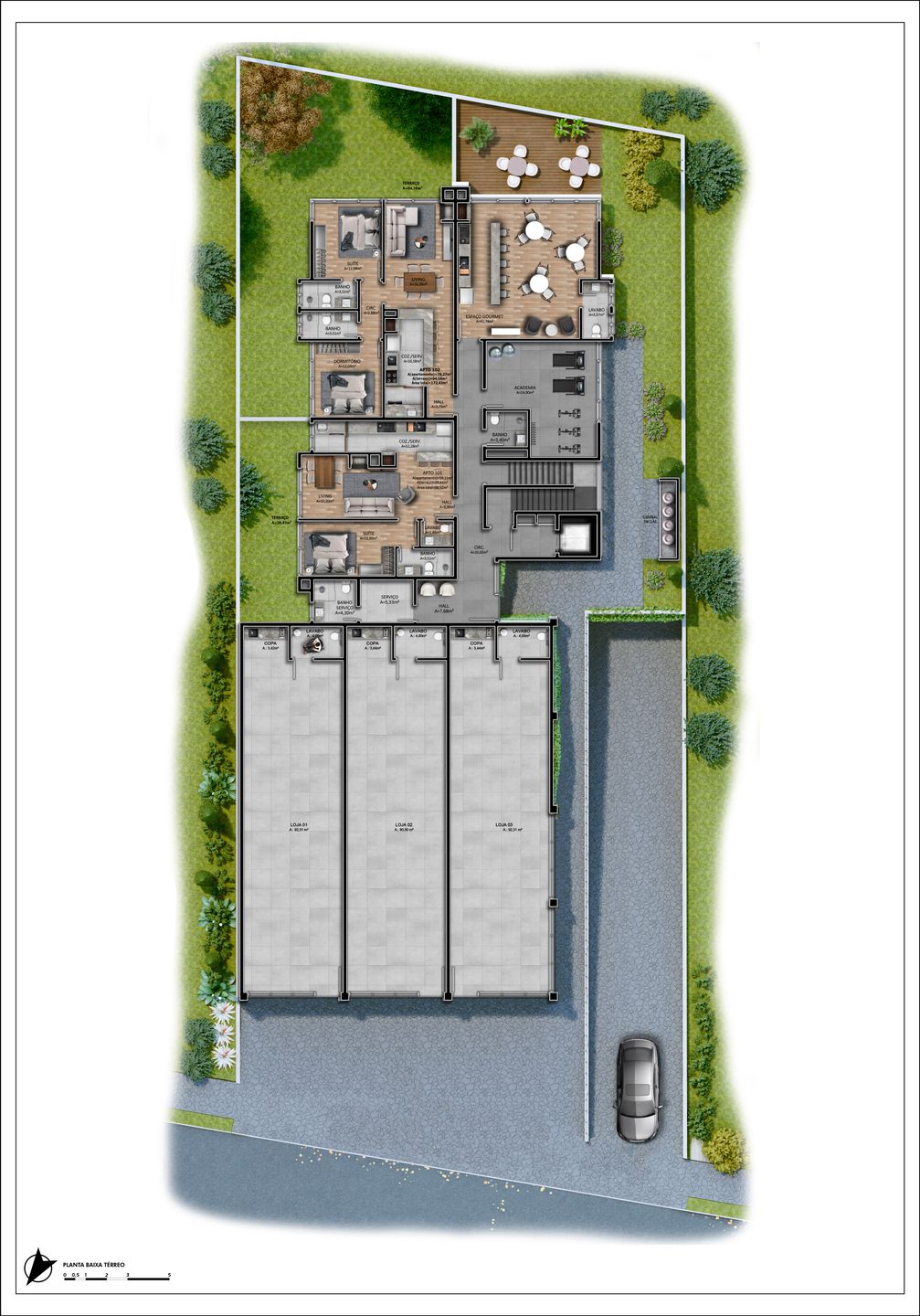 Apartamento 2 quartos sendo 1 suíte para venda no bairro Centro  em Canela