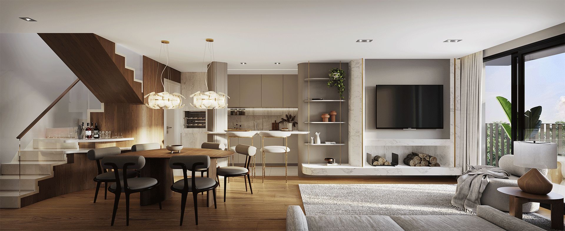 Apartamento Duplex 3 quartos sendo 3 suítes para venda no bairro Belvedere em Gramado