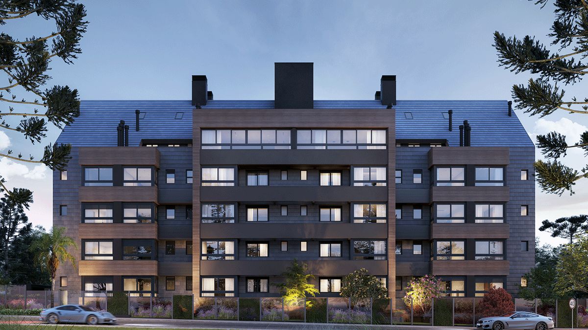 Apartamento Duplex 3 quartos sendo 3 suítes para venda no bairro Belvedere em Gramado