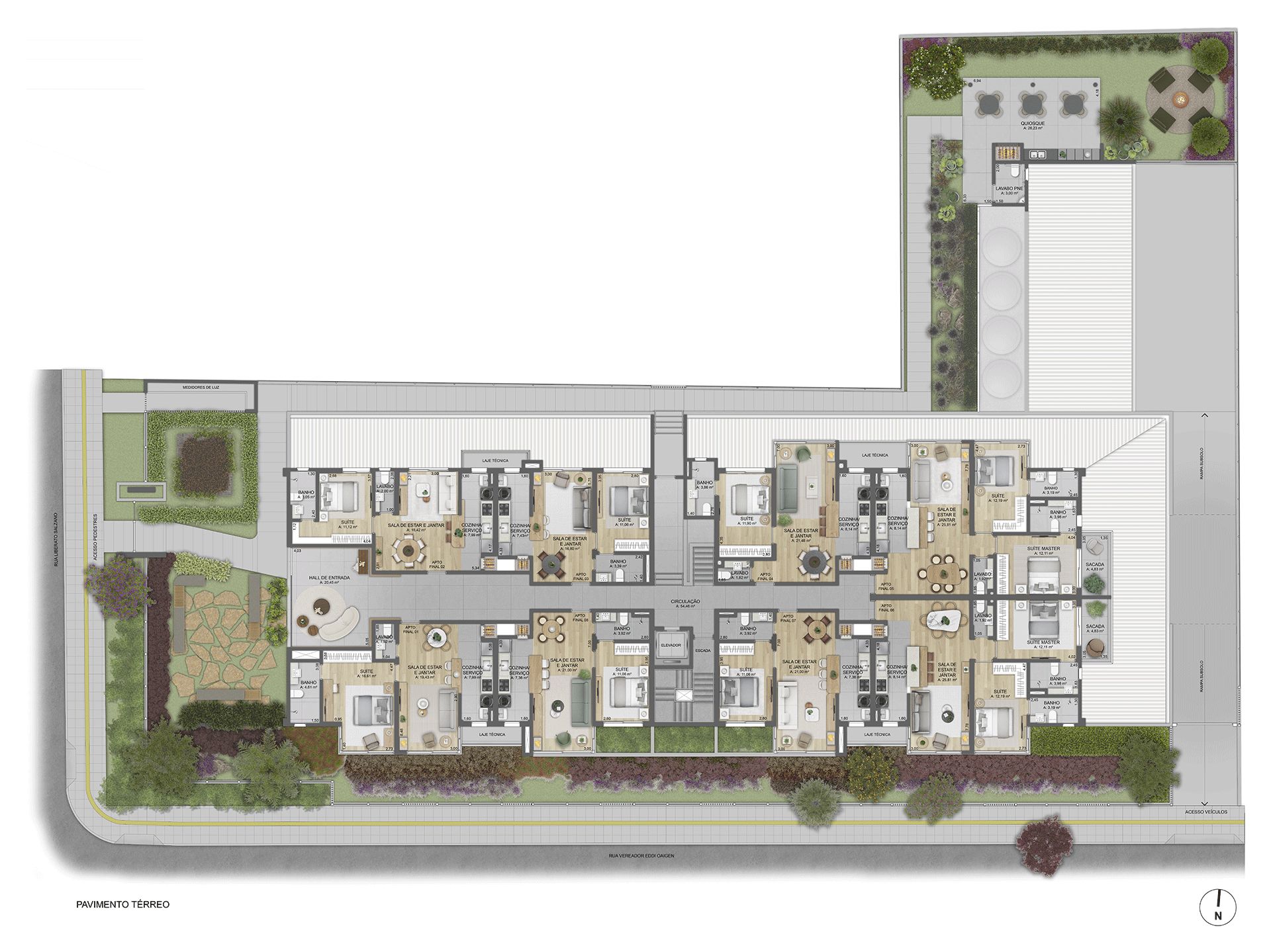 Apartamento Duplex 3 quartos sendo 3 suítes para venda no bairro Belvedere em Gramado