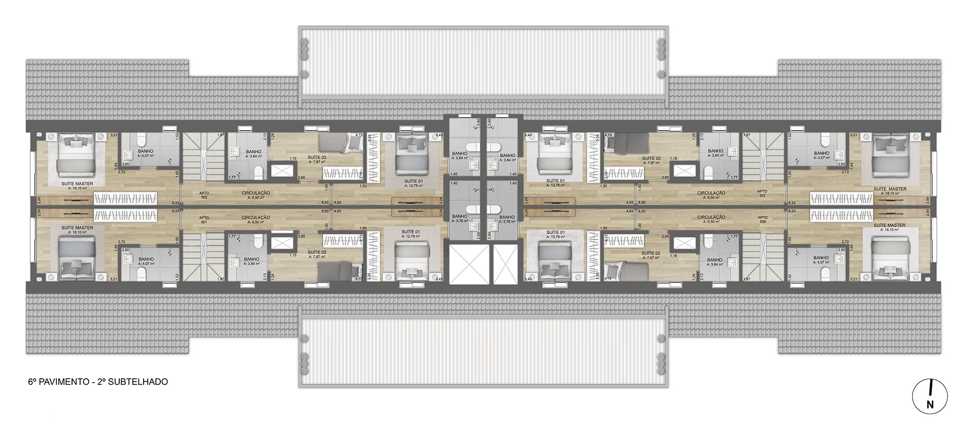 Apartamento Duplex 3 quartos sendo 3 suítes para venda no bairro Belvedere em Gramado