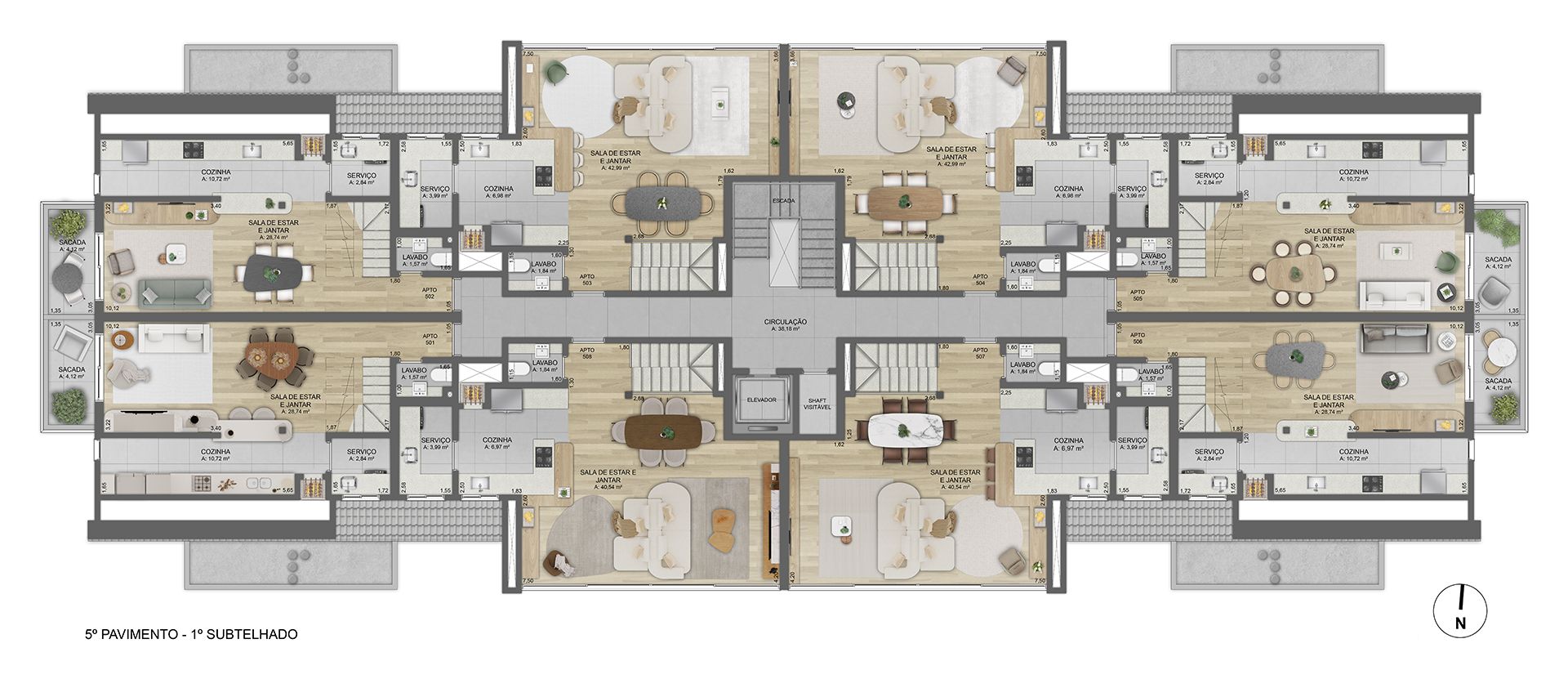 Apartamento Duplex 3 quartos sendo 3 suítes para venda no bairro Belvedere em Gramado