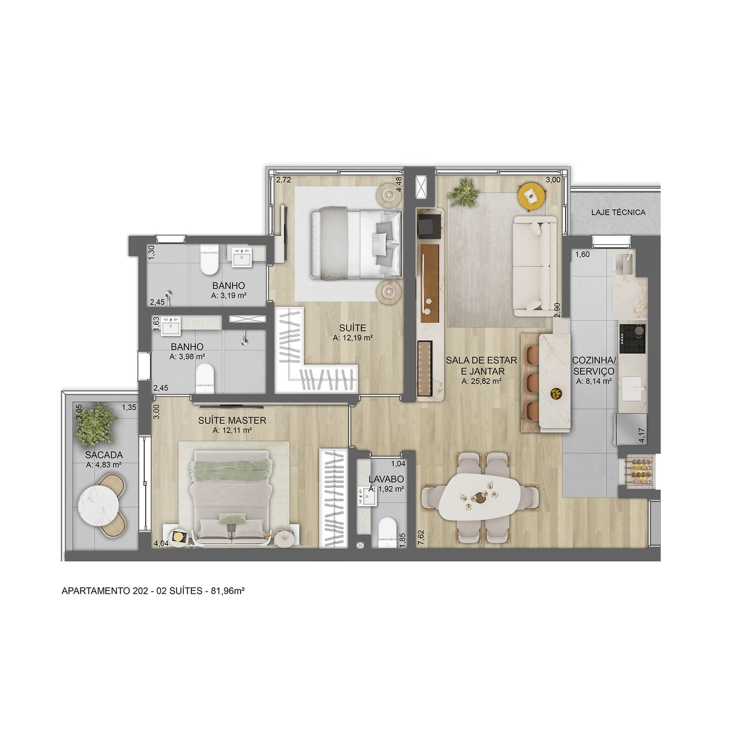 Apartamento Duplex 3 quartos sendo 3 suítes para venda no bairro Belvedere em Gramado