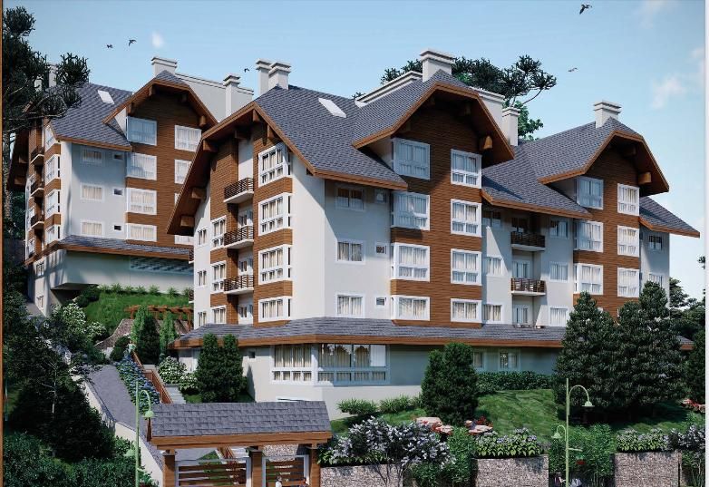 Apartamento 1 quarto sendo 1 suíte para venda no bairro Centro em Gramado