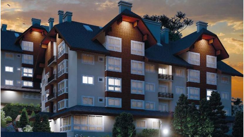 Apartamento 1 quarto sendo 1 suíte para venda no bairro Centro em Gramado