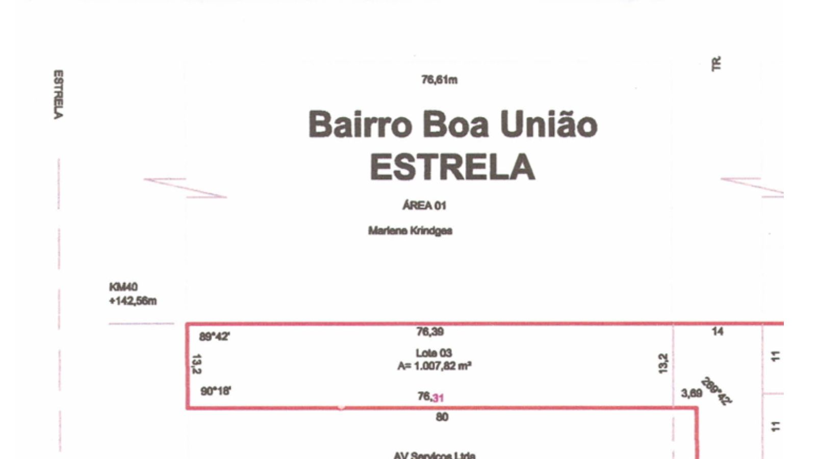 Lote para venda no bairro Boa União em Estrela