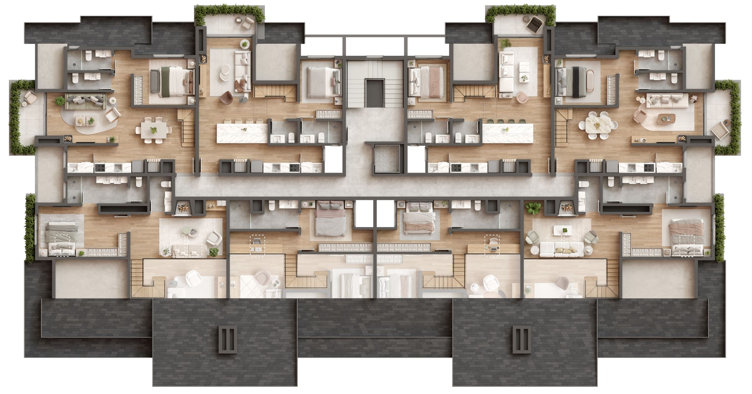 Apartamento Duplex sendo 2 suítes para venda no bairro Planalto em Gramado