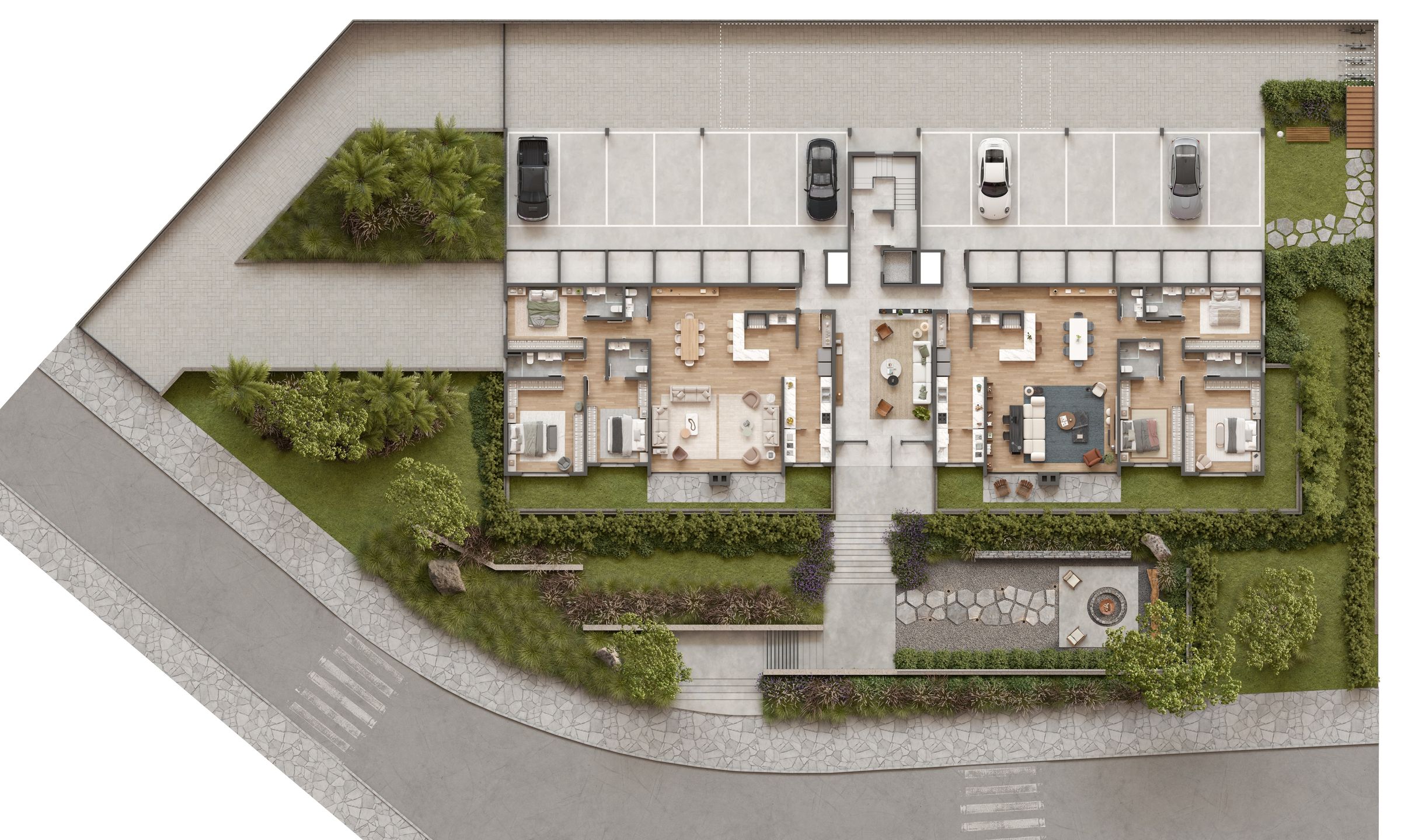 Apartamento Duplex sendo 2 suítes para venda no bairro Planalto em Gramado