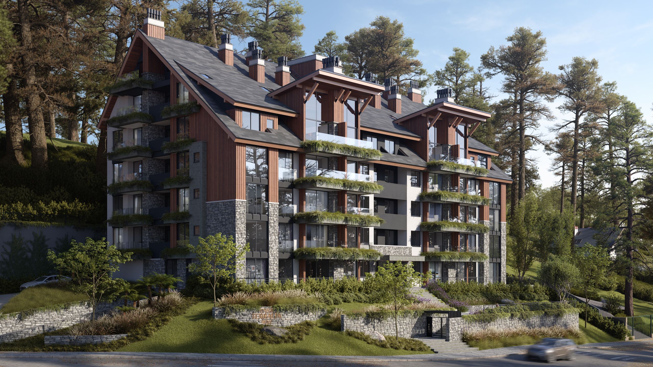 Apartamento Duplex sendo 2 suítes para venda no bairro Planalto em Gramado