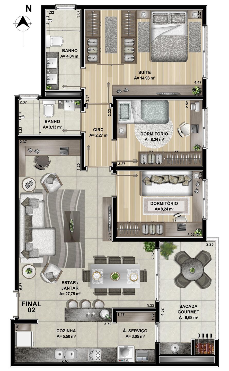 Apartamento para venda no bairro Bela Vista em Caxias do Sul