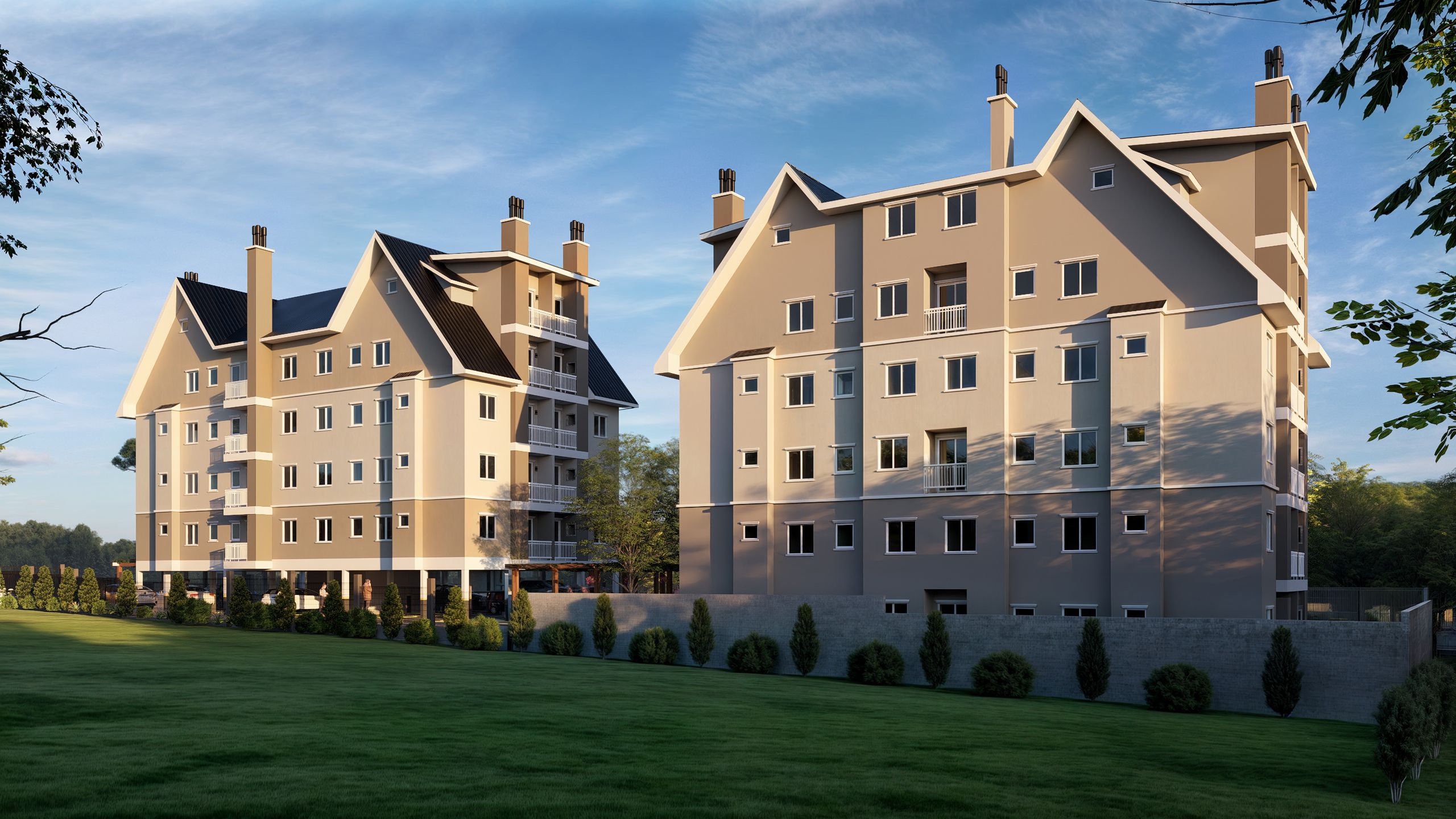 Apartamento Duplex 2 quartos sendo 2 suítes para venda no bairro Carazal em Gramado