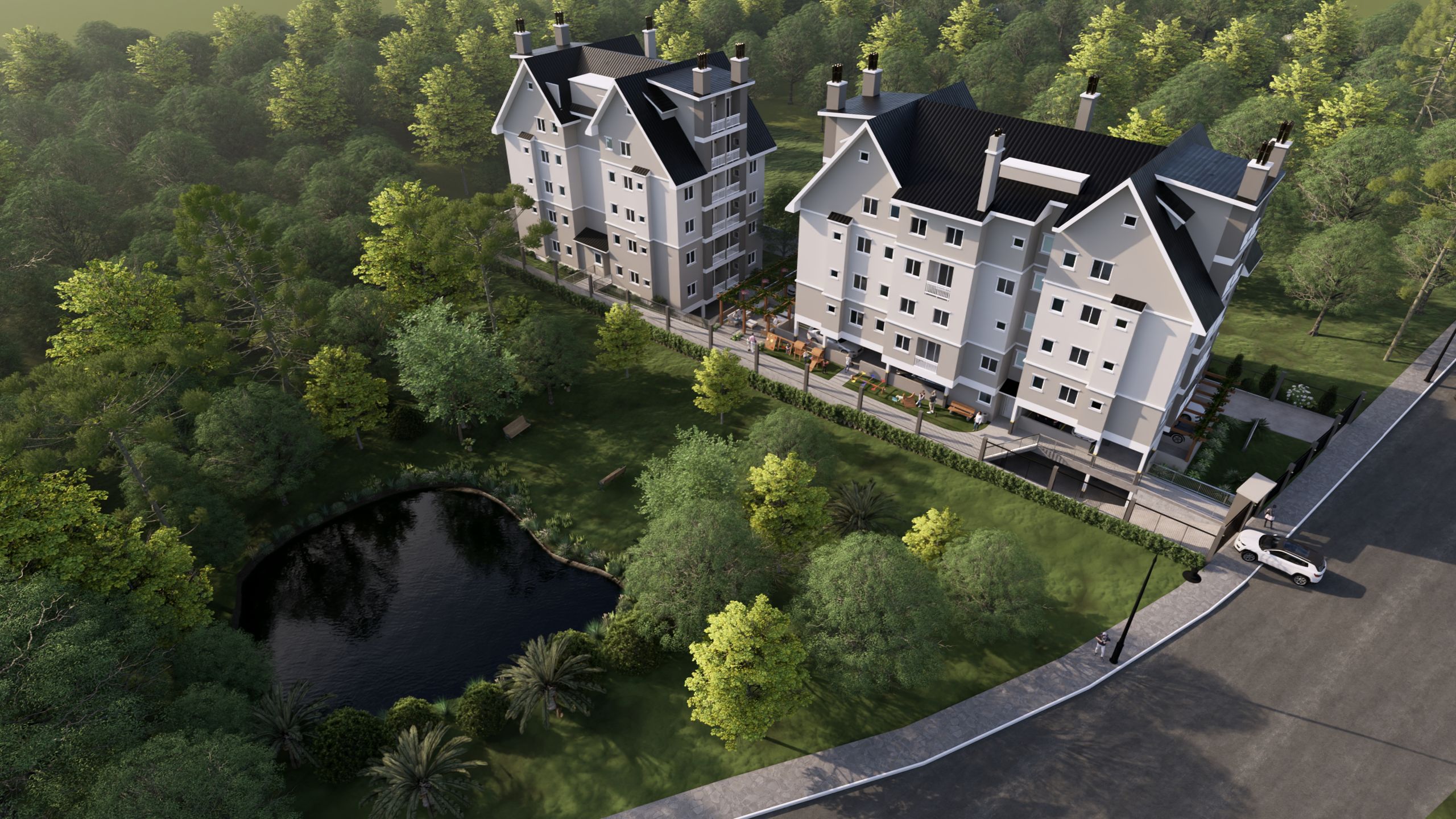 Apartamento Duplex 2 quartos sendo 2 suítes para venda no bairro Carazal em Gramado