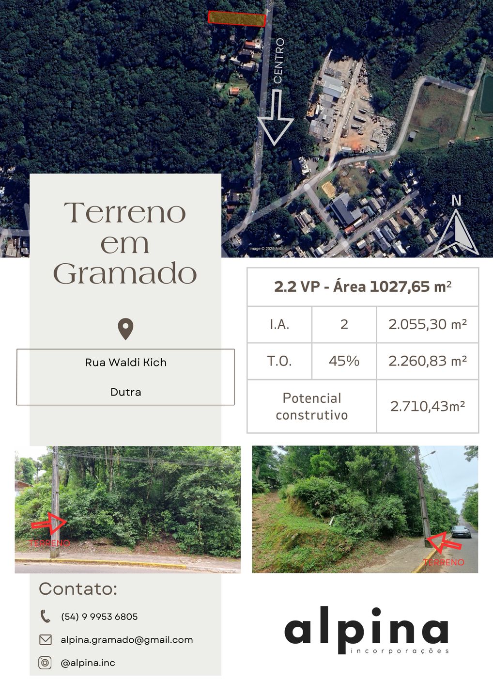 Terreno Padrão para venda no bairro Moura em Gramado