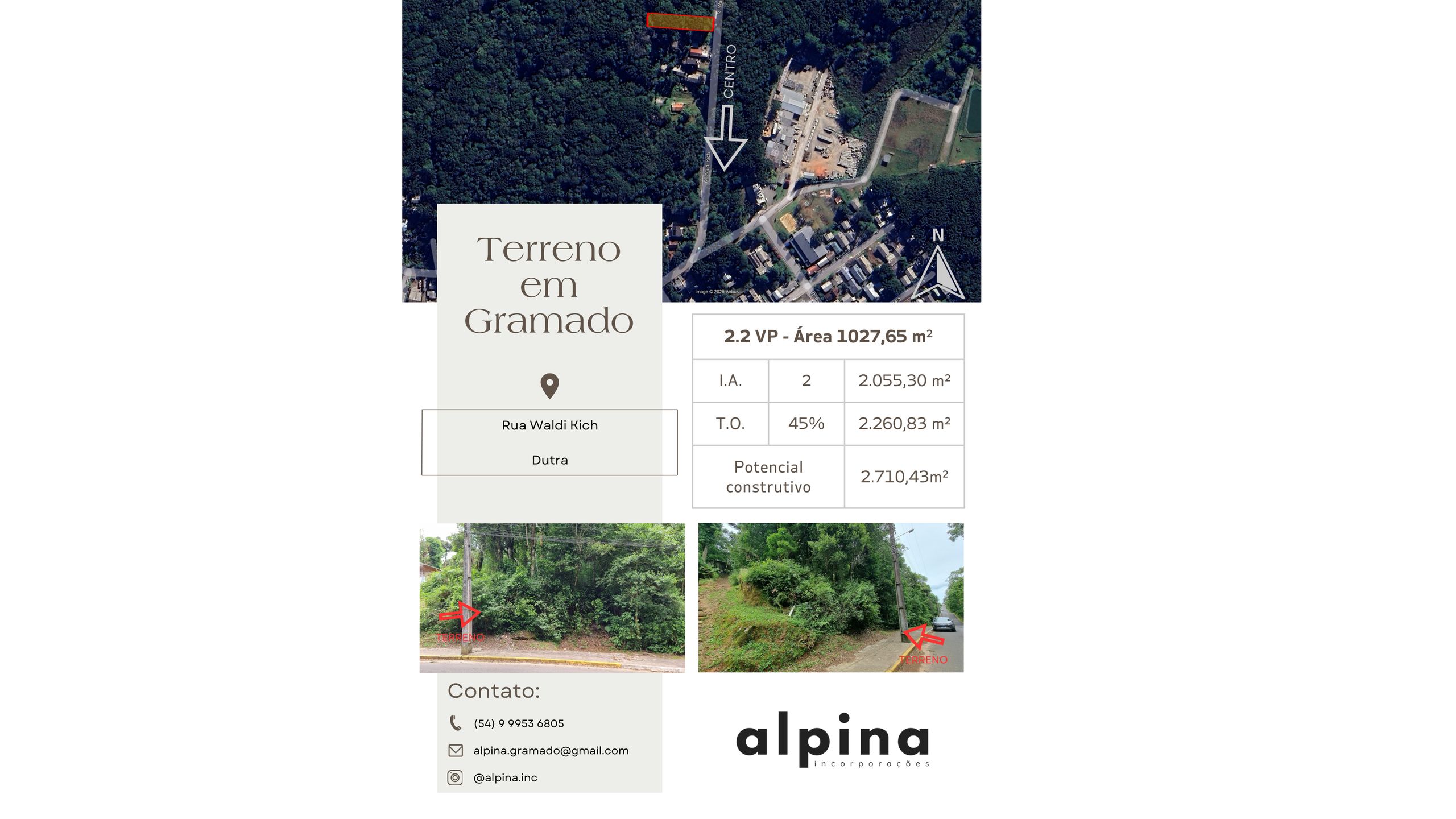 Terreno Padrão para venda no bairro Moura em Gramado