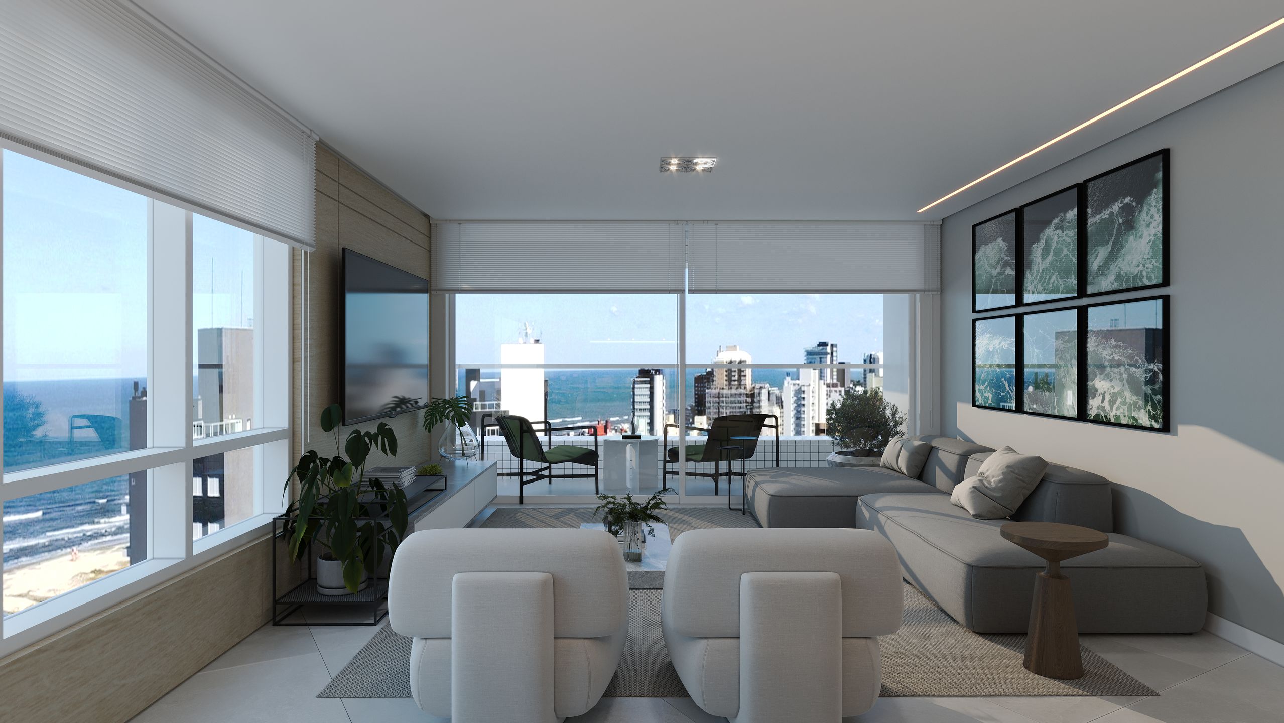 Apartamento 2 quartos sendo 2 suítes para venda no bairro Centro em Torres