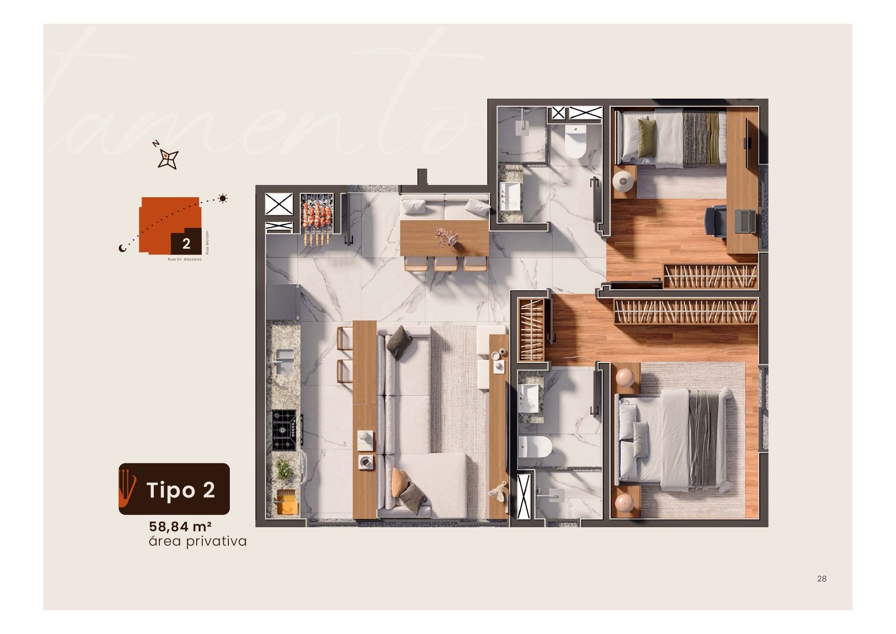 Apartamento 1 quarto sendo 1 suíte para venda no bairro Petrópolis em Passo Fundo