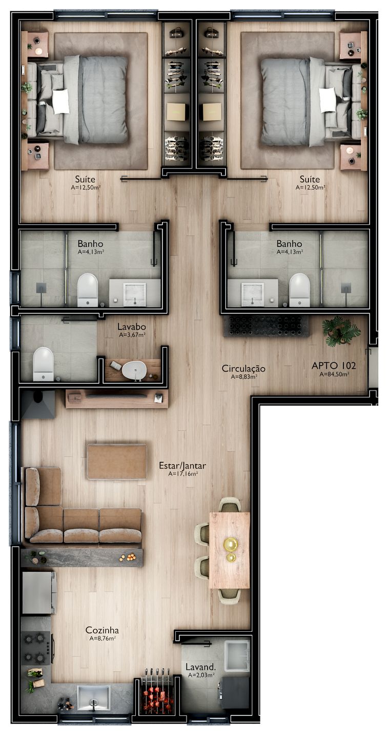 Apartamento para venda no bairro Mato Queimado em Gramado