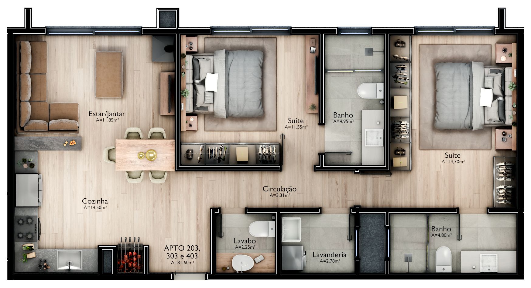 Apartamento para venda no bairro Mato Queimado em Gramado