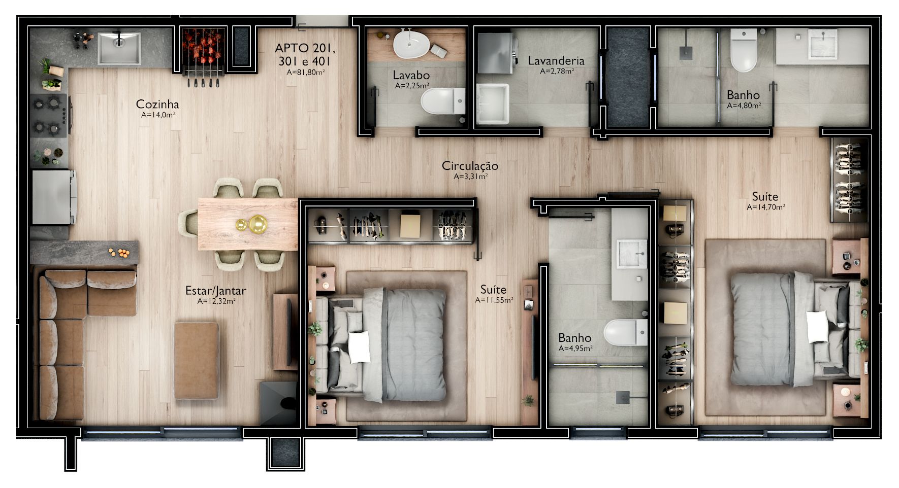 Apartamento para venda no bairro Mato Queimado em Gramado