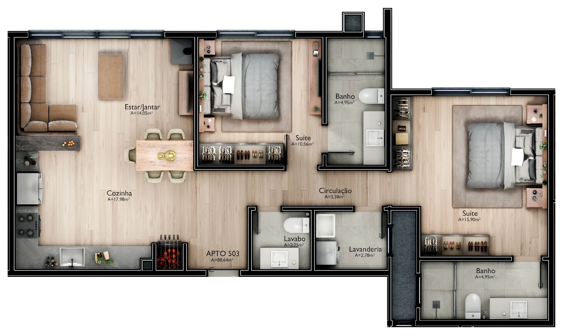Apartamento para venda no bairro Mato Queimado em Gramado