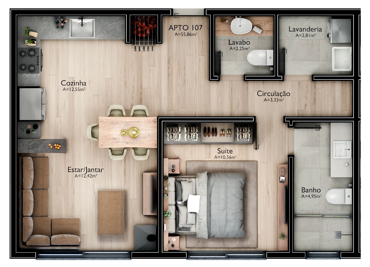 Apartamento para venda no bairro Mato Queimado em Gramado