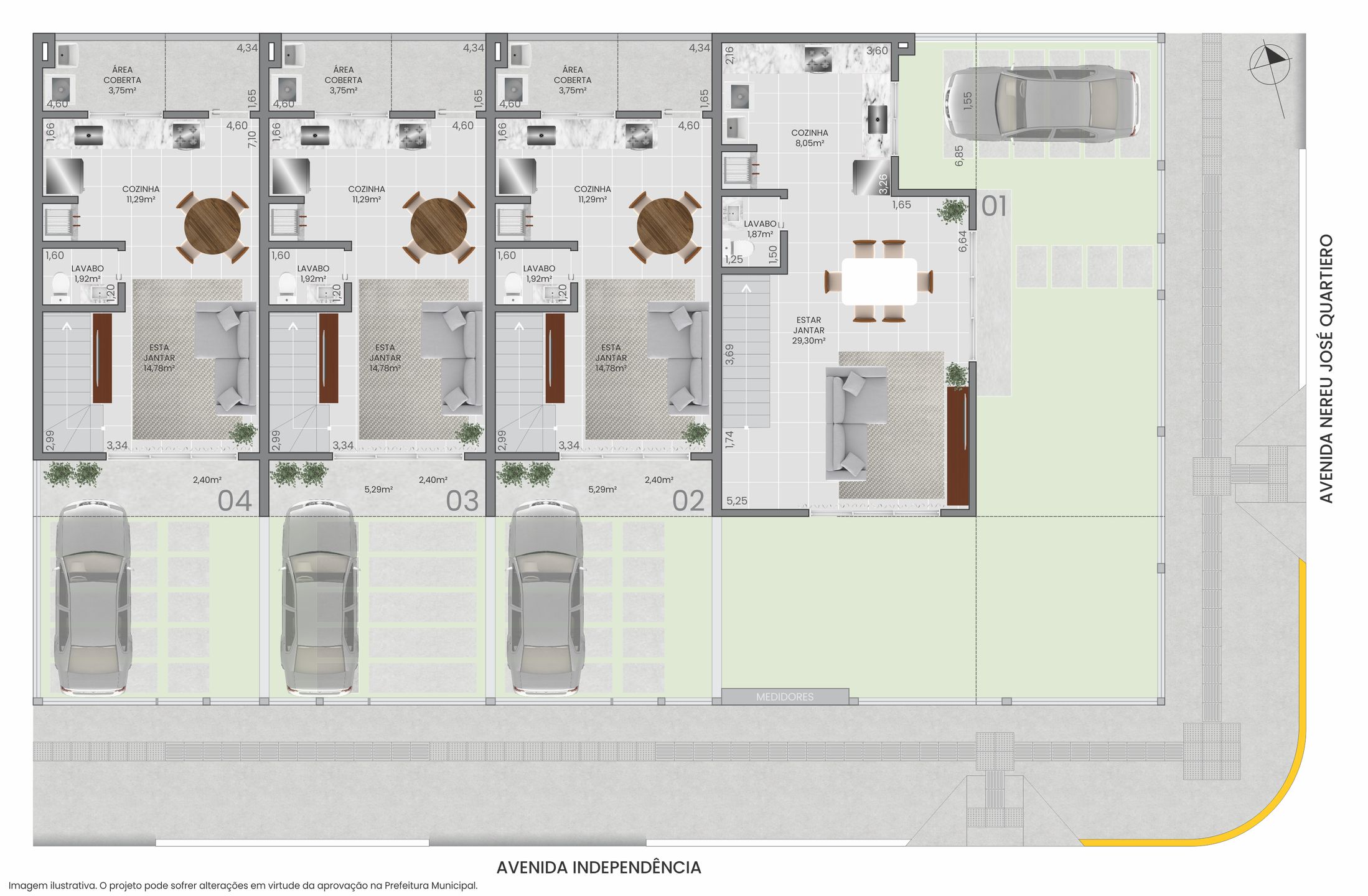 Sobrado Duplex 2 quartos sendo 2 suítes para venda no bairro Igra Sul em Torres