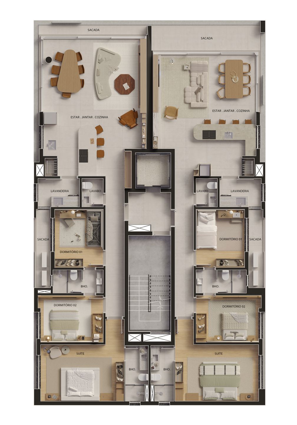 Apartamento 3 quartos sendo 1 suíte para venda no bairro Panazzolo em Caxias do Sul