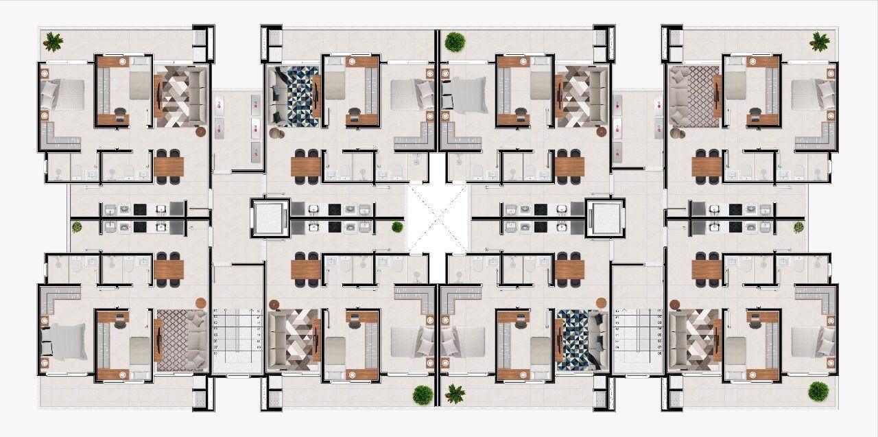 Apartamento 2 quartos sendo 1 suíte para venda no bairro Centro em Torres