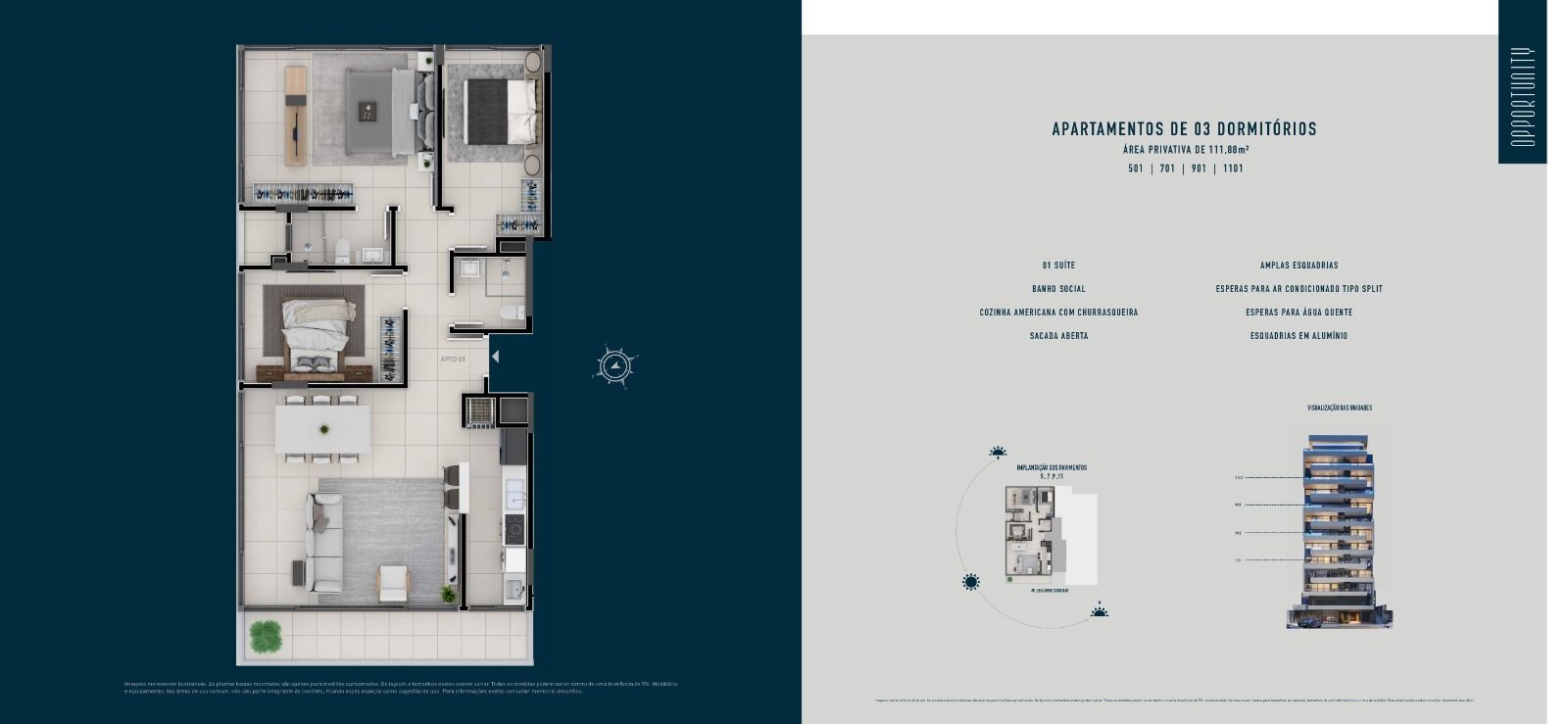 Apartamento 2 quartos sendo 1 suíte para venda no bairro Centro em Torres