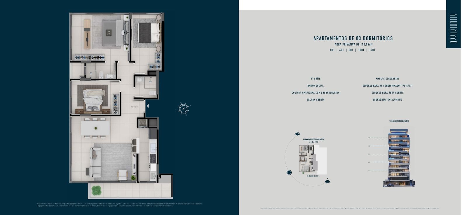 Apartamento 2 quartos sendo 1 suíte para venda no bairro Centro em Torres
