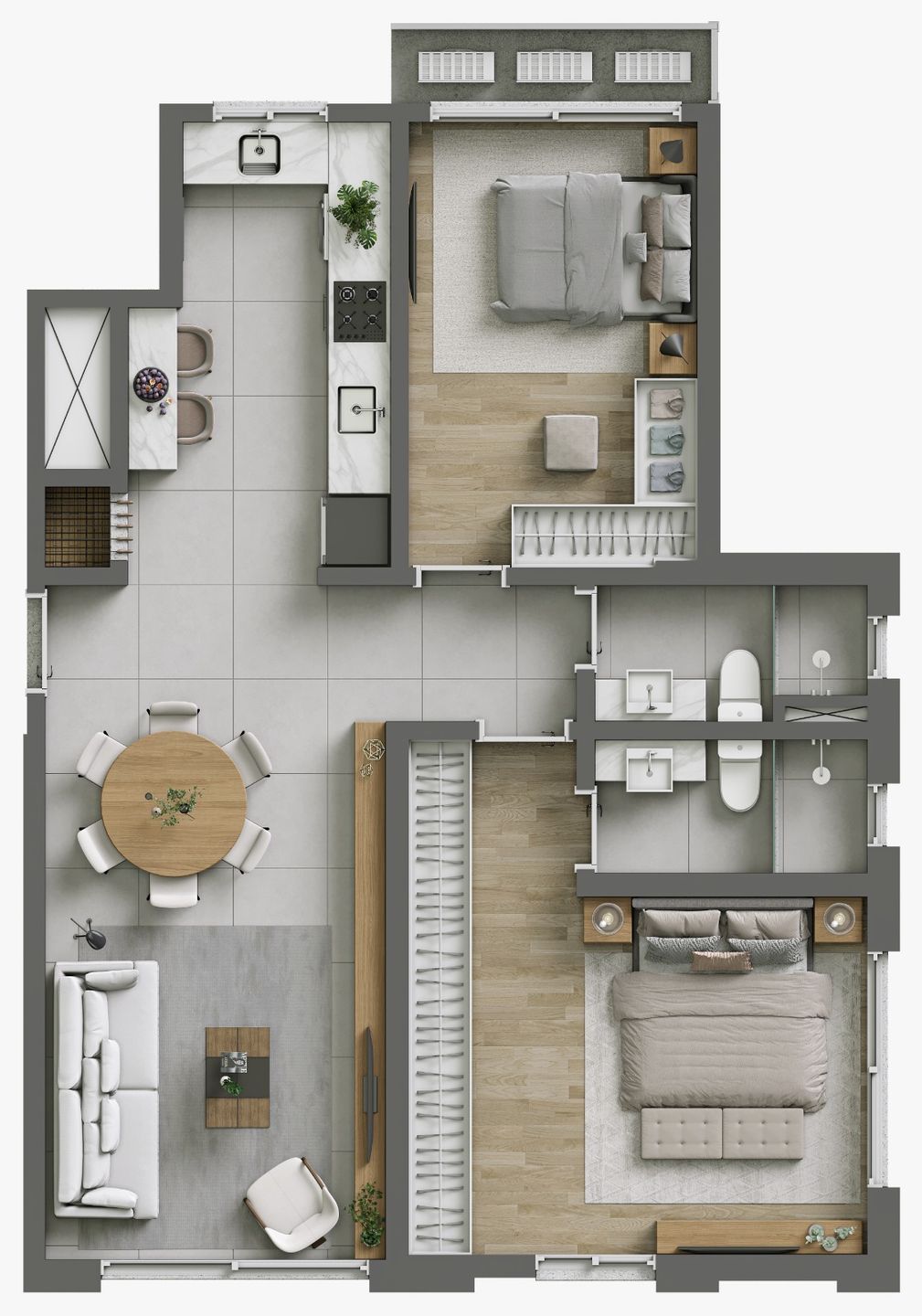 Apartamento 3 quartos sendo 1 suíte para venda no bairro Centro em Torres