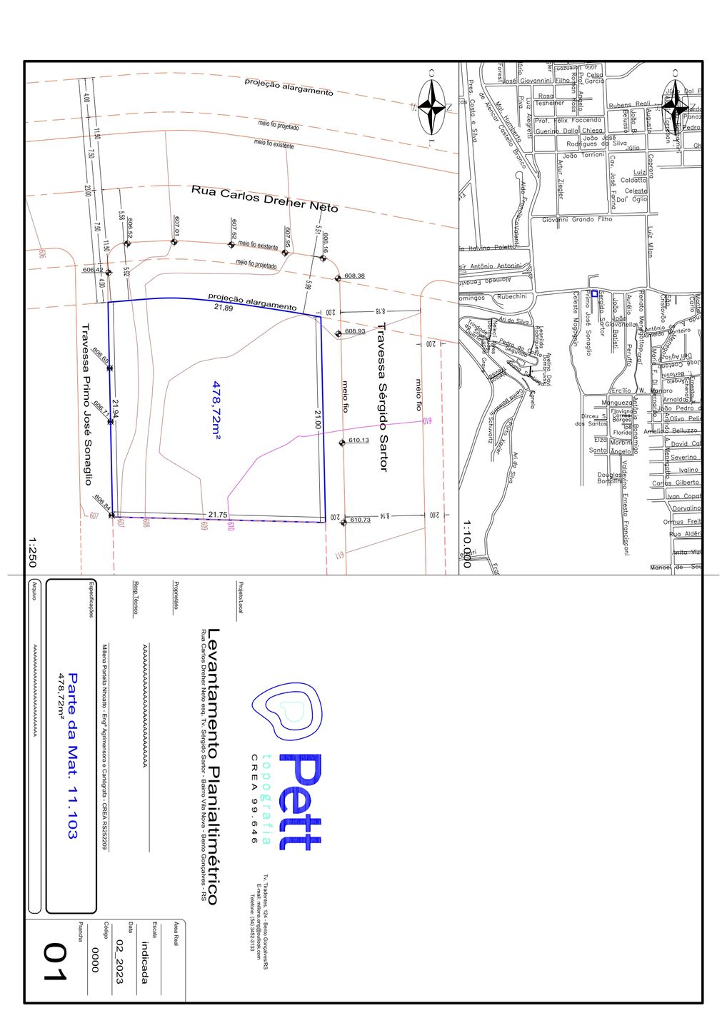 Terreno para venda no bairro Vila Nova em Bento Gonçalves