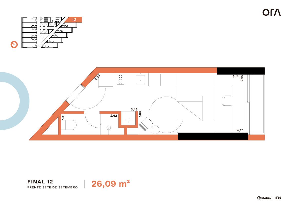 Studio para venda no bairro Centro Histórico em Porto Alegre