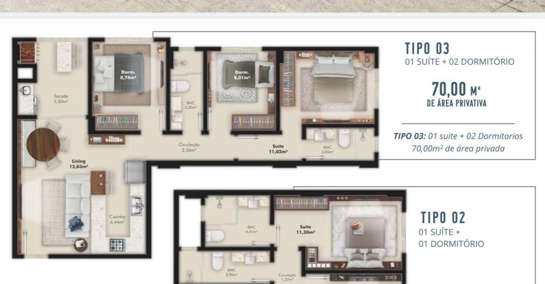 Apartamento para venda no bairro Morretes em Itapema